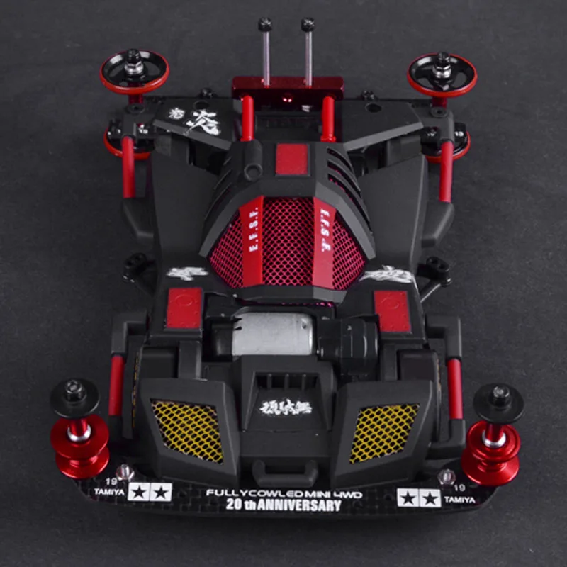 1 шт. RC 4WD модель автомобиля черный паук/Темный большой Mac ручной краски ed полая весь набор в разобранном виде Tamiya мини запчасти