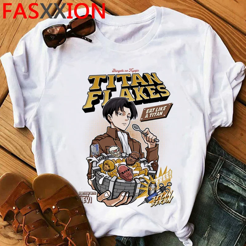 

Женская футболка с рисунком из аниме «атака на Титанов»