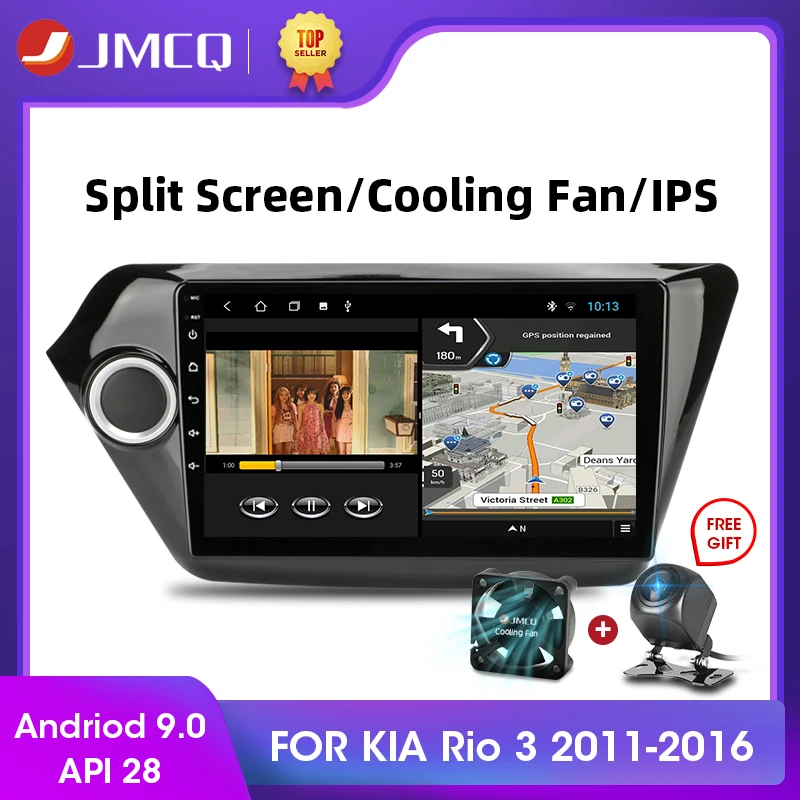 JMCQ Android 9 0 2 ГБ + 32 DSP автомобильное радио Multimidia видео плеер навигация GPS для KIA RIO 3 2011