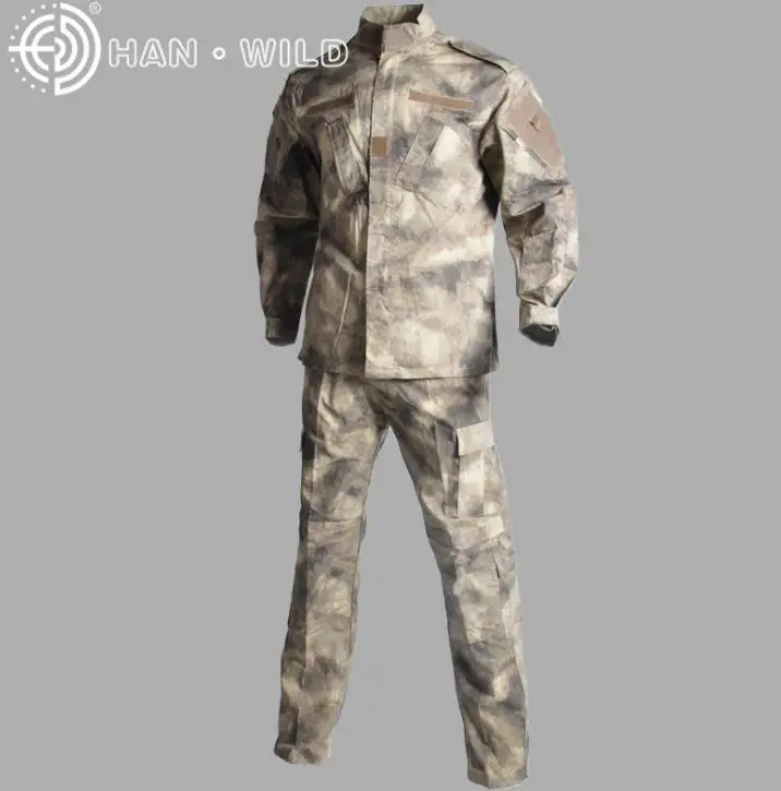 Тактический Костюм Ghillie камуфляжная охотничья одежда рубашка + брюки Мультикам