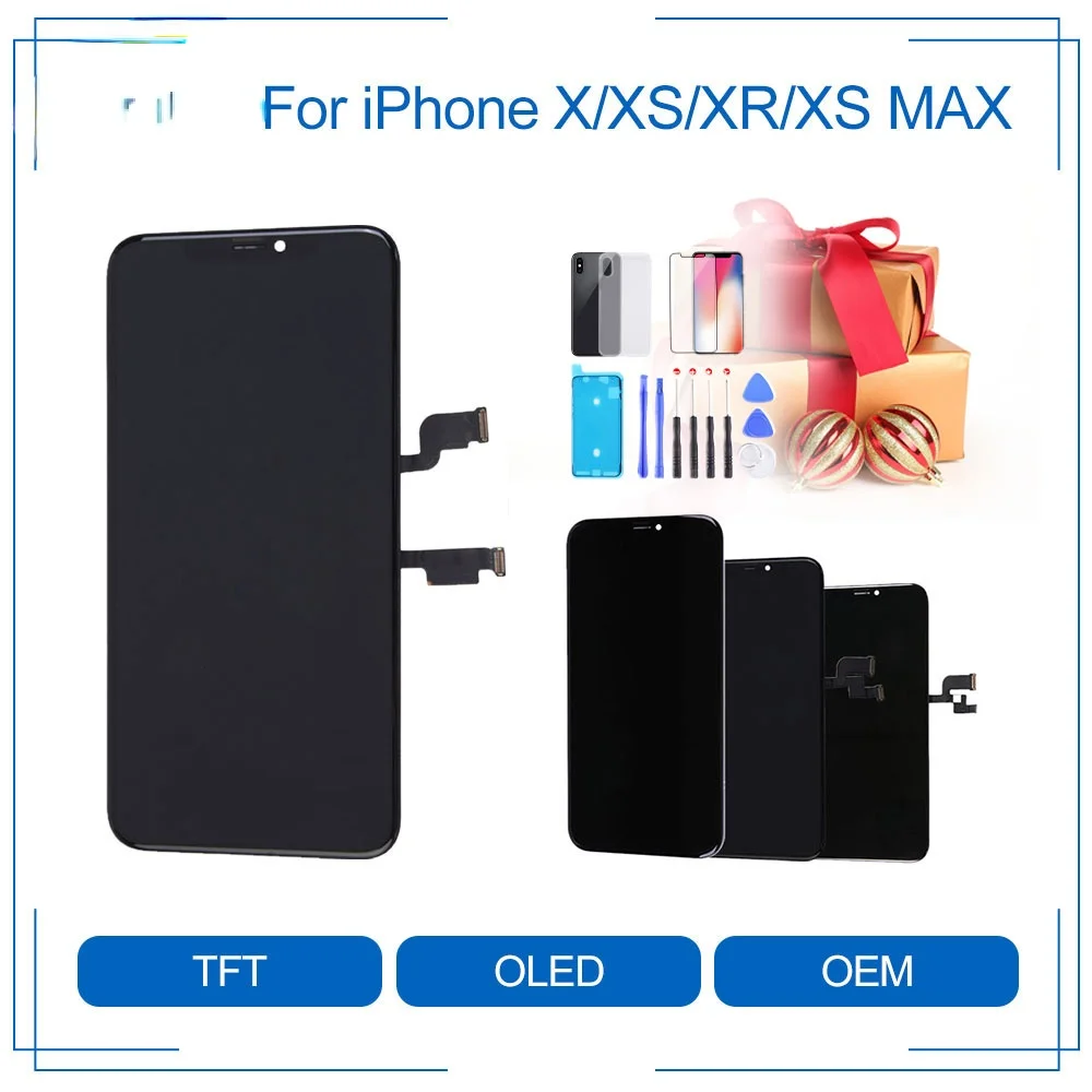 

OLED OEM For iPhone Screen X XS XR XS Max LCD Display 3D Touch With Digitizer Replacement Assembly Parts
