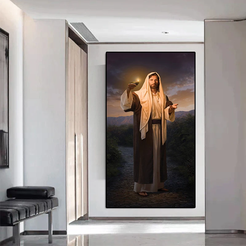 

Jesus God Poster Charity Is The Pure Love Of Christ Paintings On Canvas Modern Art Decorative Wall Pictures Home Decoration