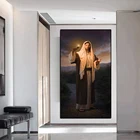 Плакат с Иисусом Богом, благотворительность-чистая любовь Христа, картины на холсте, современные художественная декоративная стена картин, украшение для дома