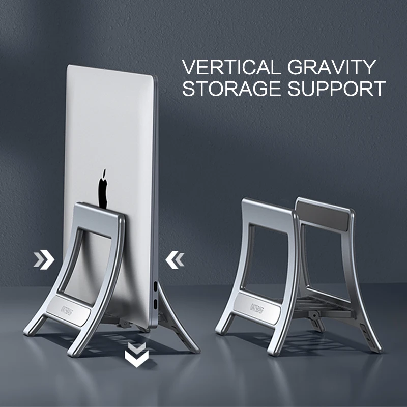 

Laptop Vertical Storage Support Bracket Gravity Effect Automatic For MacBook Tablet Notebook iPad Book Mini Stand Base