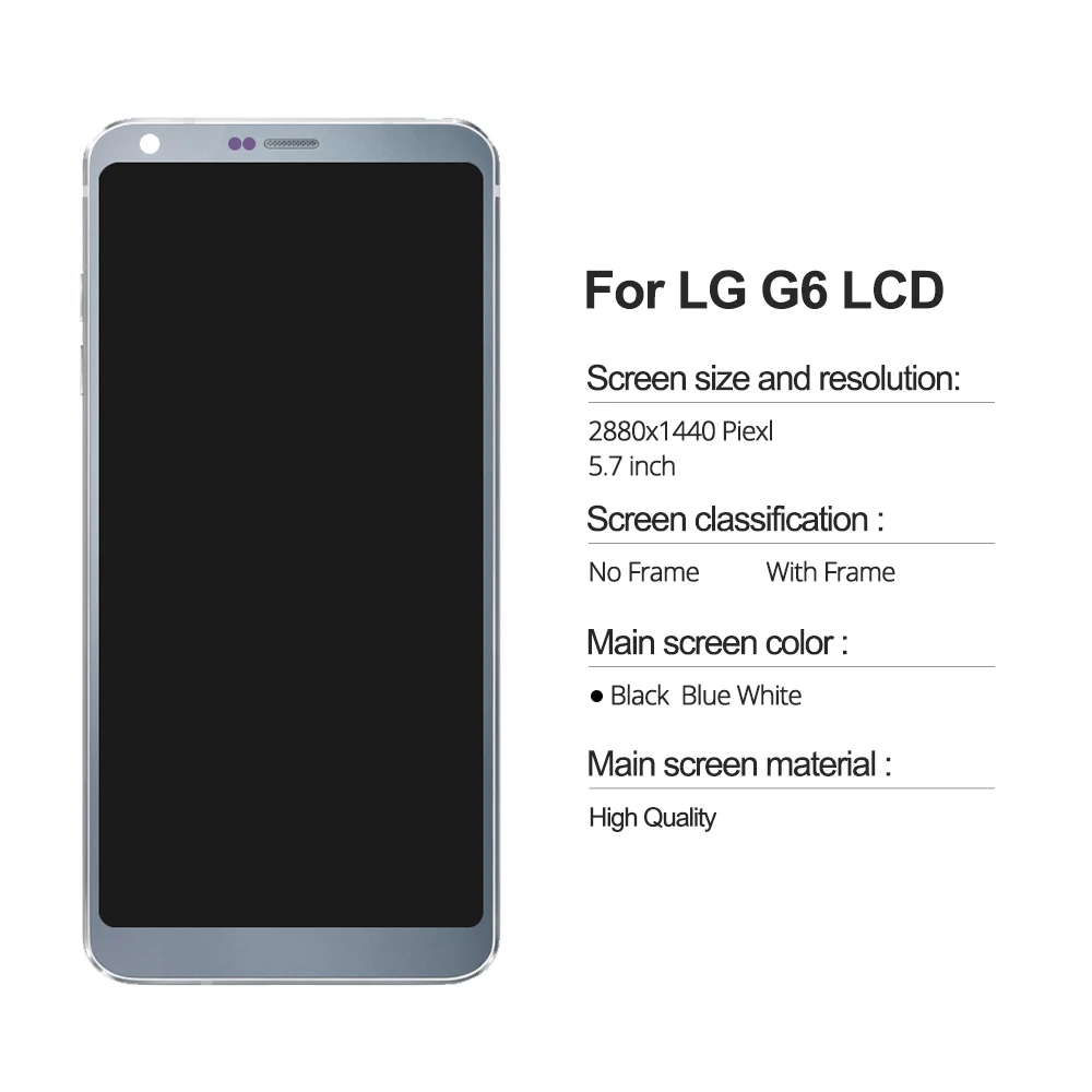ЖК экран H870 для LG G6 5 7 дюйма без битых пикселей дисплей сенсорный дигитайзер