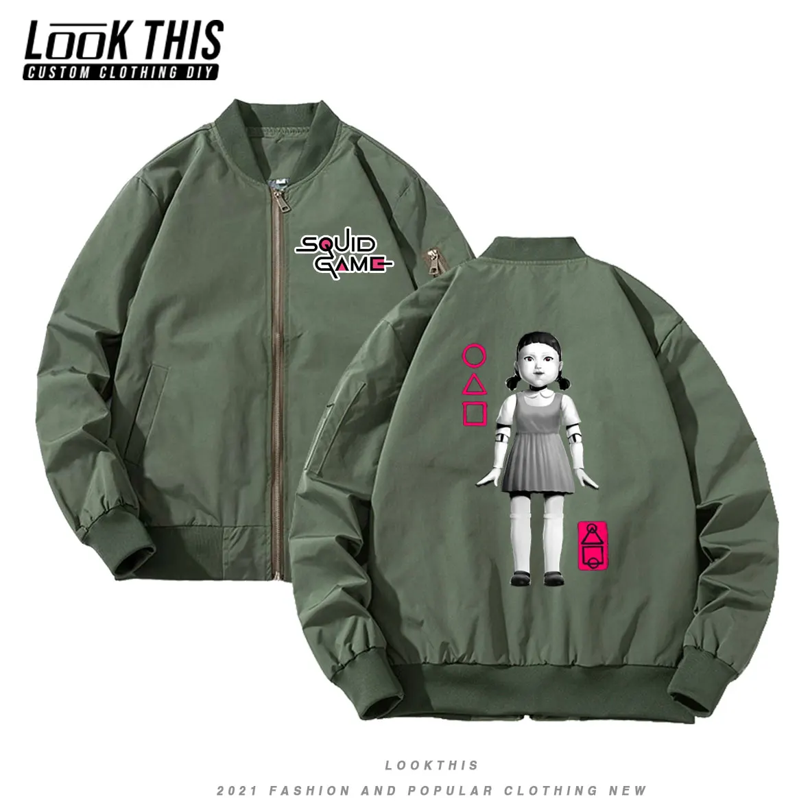 

Мужская куртка-бомбер в стиле милитари, пилот ВВС MA-1