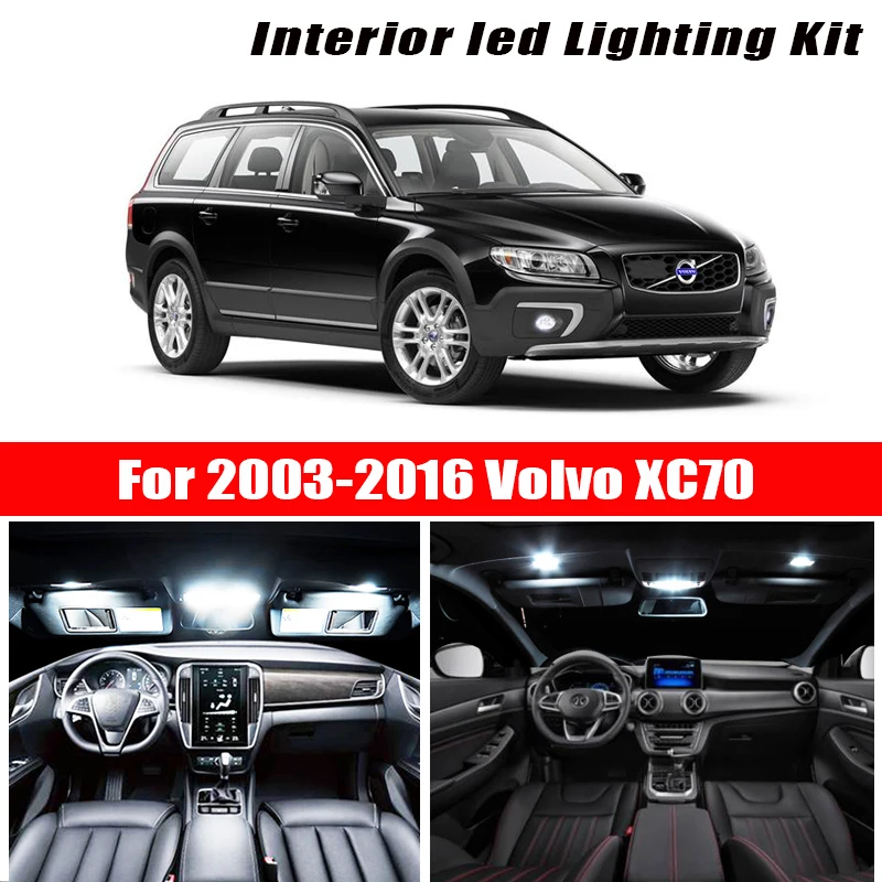 Для 2003 2016 Volvo XC70 белые автомобильные аксессуары Canbus без ошибок светодиодный