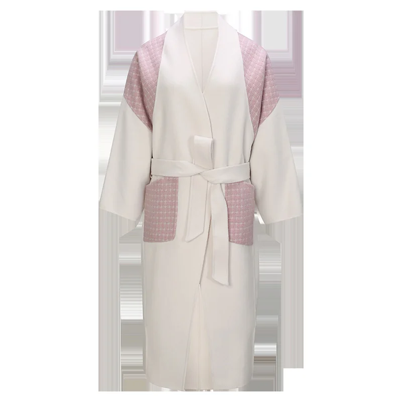 

2021 autumn and winter new fashion wool coat women's coat long