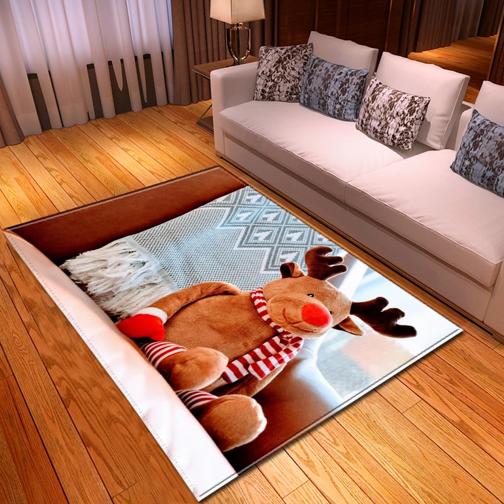 Веселое Рождество большой коврик обеденный стол коврики дети ползают игровой