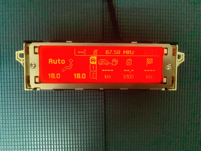Красный экран Deutsh испанский итальянский португальский USB Bluetooth A/C дисплей монитор