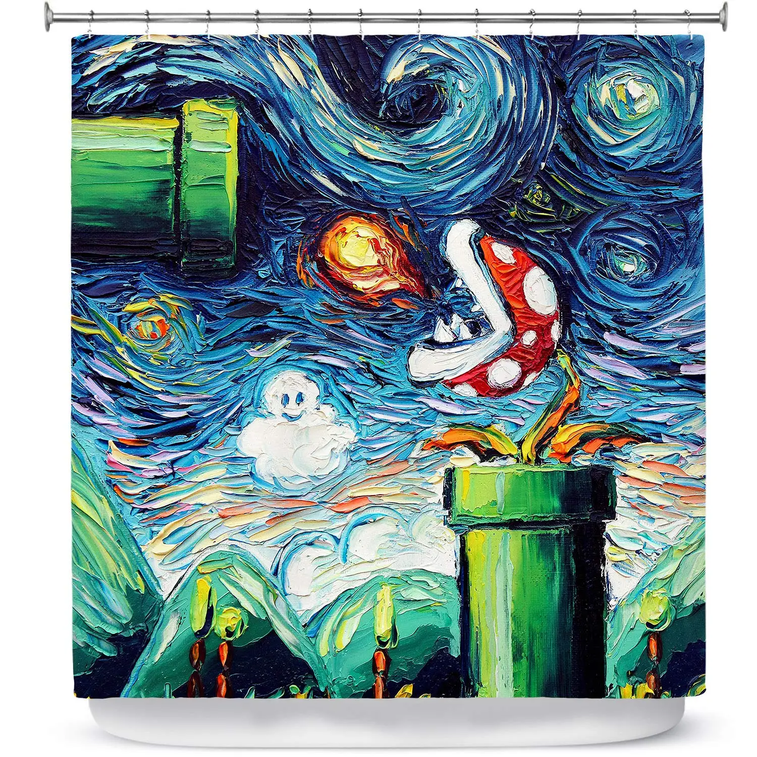 

Designs Bathroom Shower Curtains Van Gogh Not Leveled Up