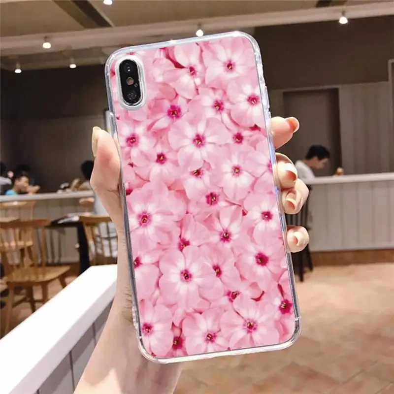 

Cherry blossoms high quality Phone Case Transparent soft For iphone 5 5s 5c se 6 6s 7 8 11 12 plus mini x xs xr pro max