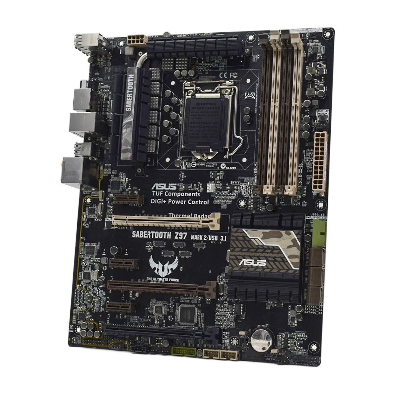Online FÜR ASUS SABERTOOTH Z97 MARK2/USB 3,1 Desktop-Mainboard Intel Z97 LGA 1150 DDR3 32GB PCI-E 3,0 USB 2,0 ATX Verwendet Motherboard