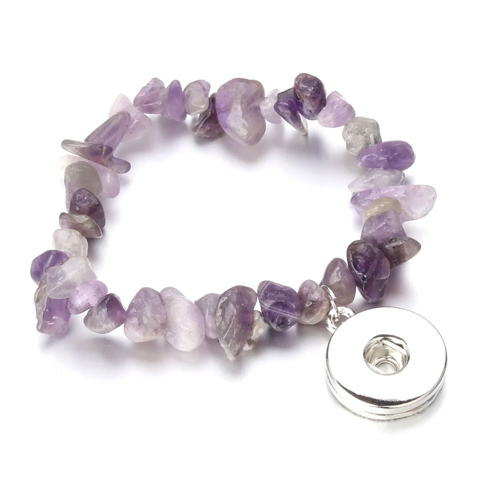 Новые ювелирные изделия браслет с застежкой из натурального камня гравия 18 мм