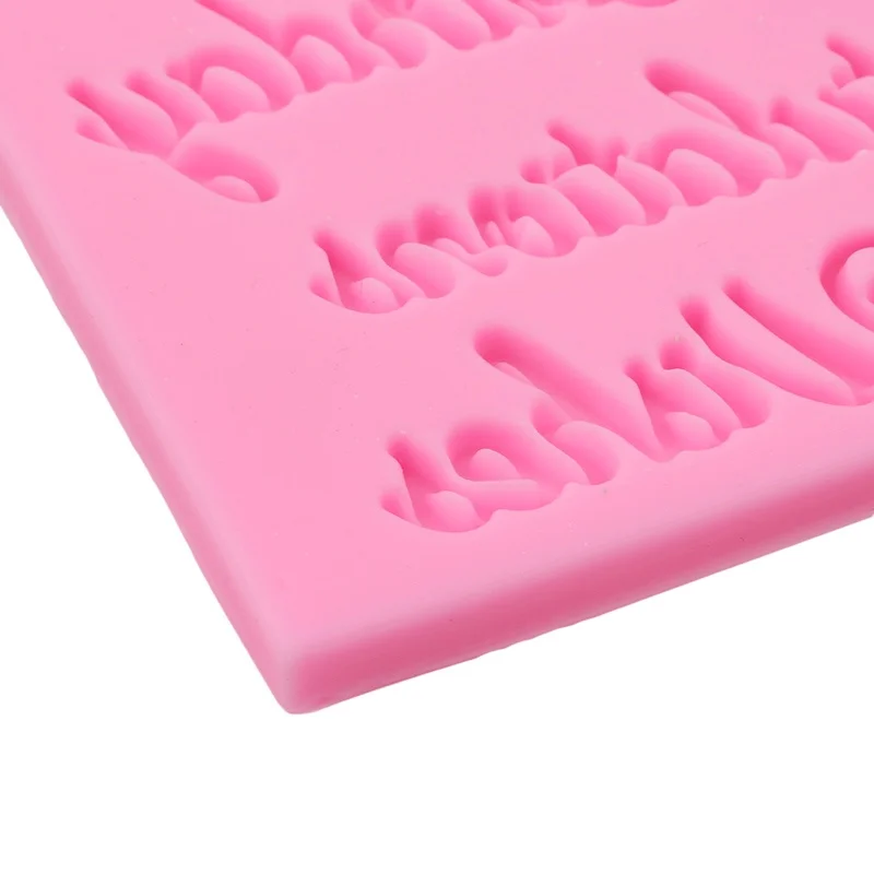 Буквы Fondant (сахарная) пресс-форм с днем рождения наилучшими пожеланиями кекс