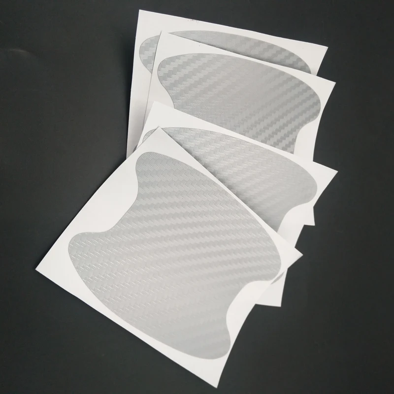 4 шт. Автомобильная наклейка на дверные ручки из углеродного волокна для Dodge Journey