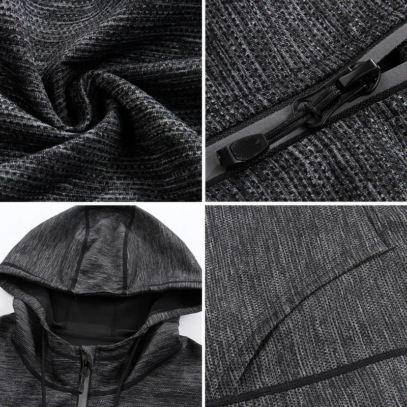 Мужской спортивный костюм для фитнеса с длинным рукавом весна осень зима бега