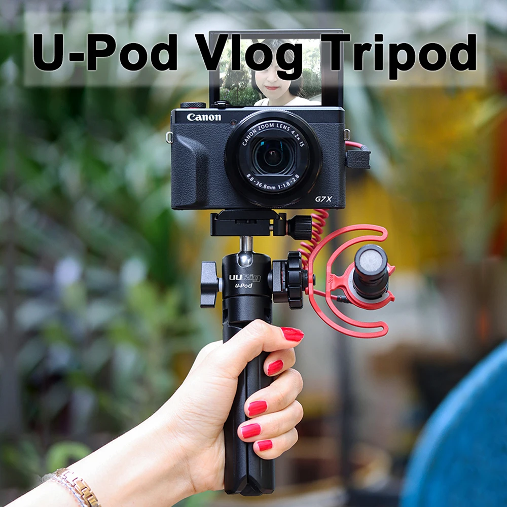 Штатив UURig Vlog для камеры монопод с холодным башмаком микрофона светильник видео
