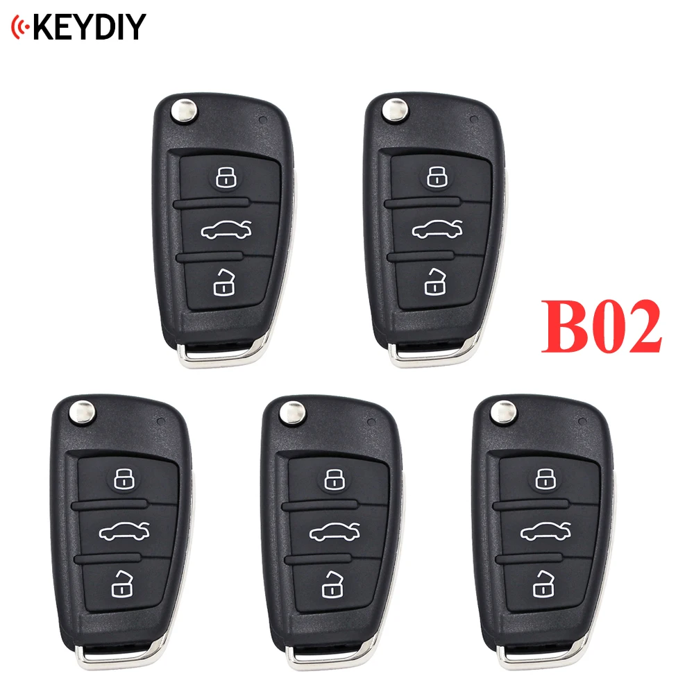 5 шт. оригинал 3 кнопки Универсальный KEYDIY B02 A6 Стиль дистанционного Управление Key