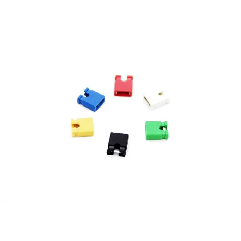 600 шт./лот 6 цветов 100 шт. каждого цвета 2 54 мм стандартная печатная плата джампер