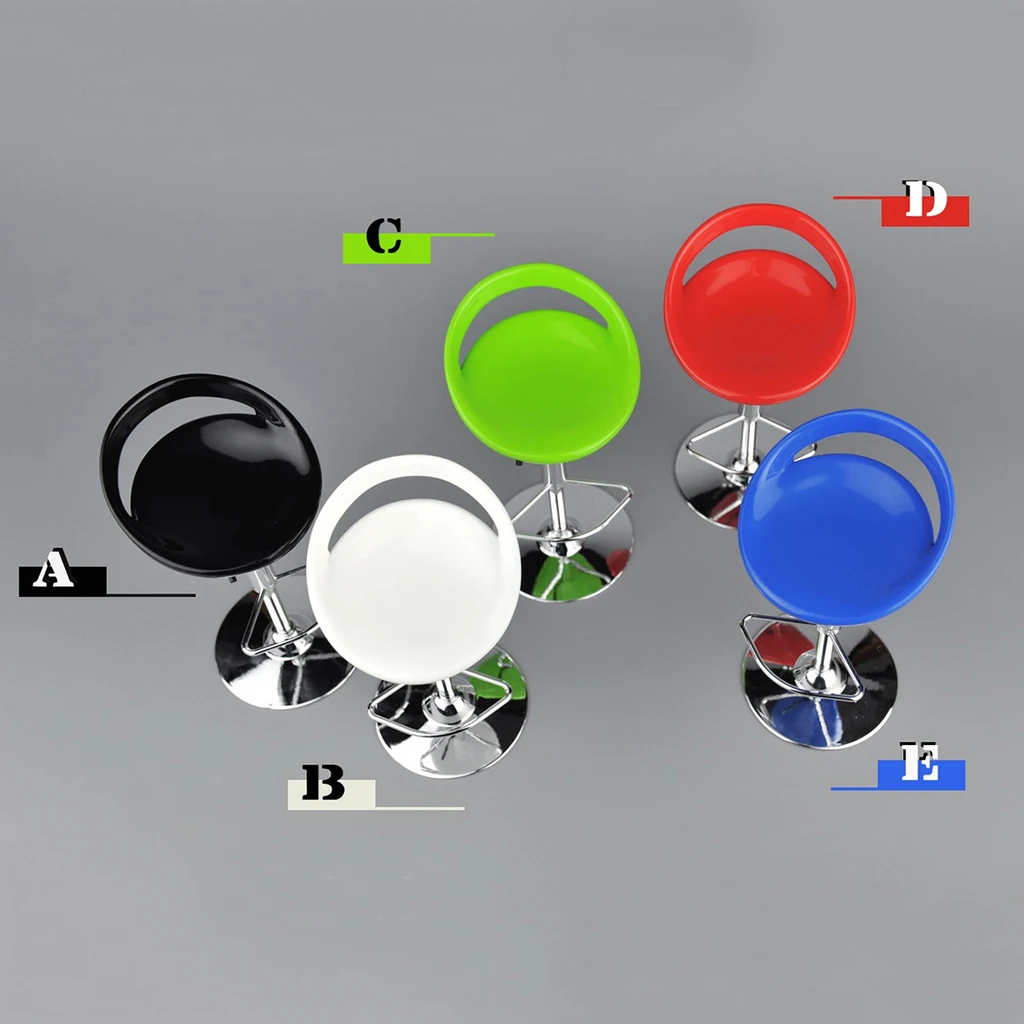 

2Pcs 1/6 Scale Round Swivel Chairs Pub Bar Stools Furniture for 12'' Action Figures ZY ZC Accessories