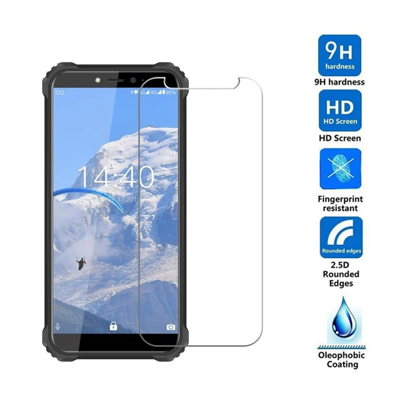 Закаленное стекло 9H 2.5D для Oukitel WP5 противоударное закаленное защиты экрана 5 45