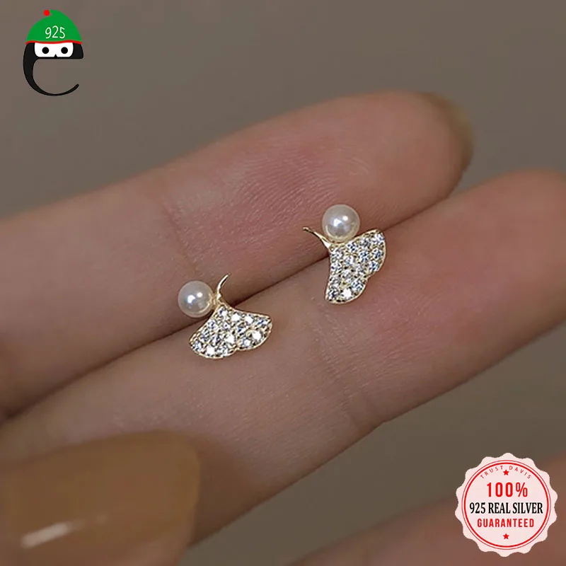 

Женские серьги-гвоздики из серебра 925 пробы, с жемчугом