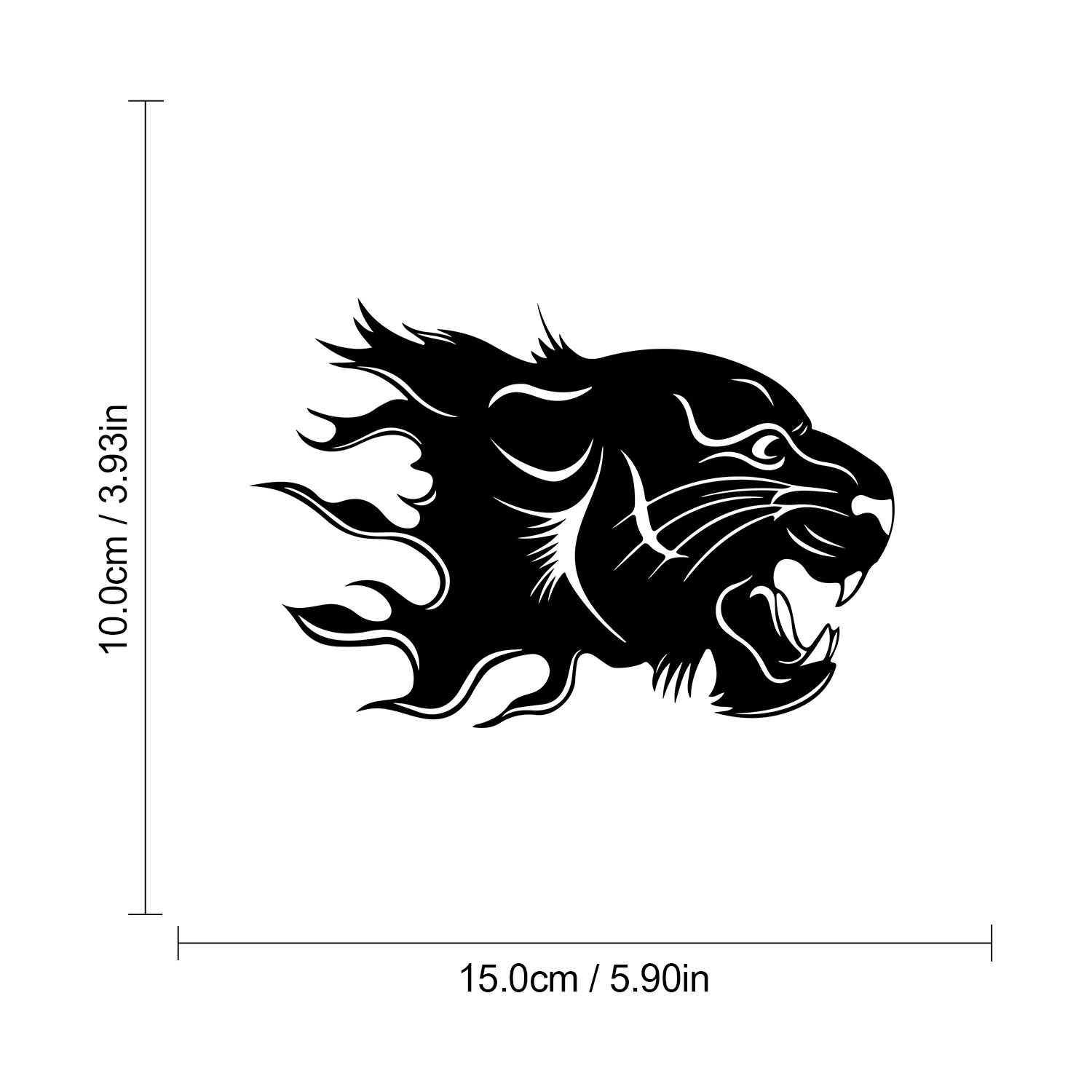Тигр лев леопард автомобильная наклейка на голову автомобильный Стайлинг