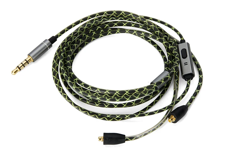 Replace Audio Cable Wire With mic For Westone AC10 AC20 MUSICIAN MONITORS ADVENTURE SERIES ALPHA SKELETON S10 S20 e | Электроника