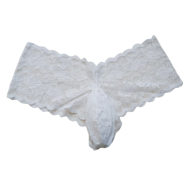 Грузовики нижнее белье домашняя одежда для мужчин Sissy прозрачные кружевные