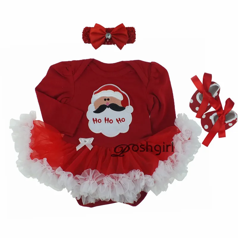 Милый Летний Рождественский костюм из 3 предметов для маленькой девочки вечернее