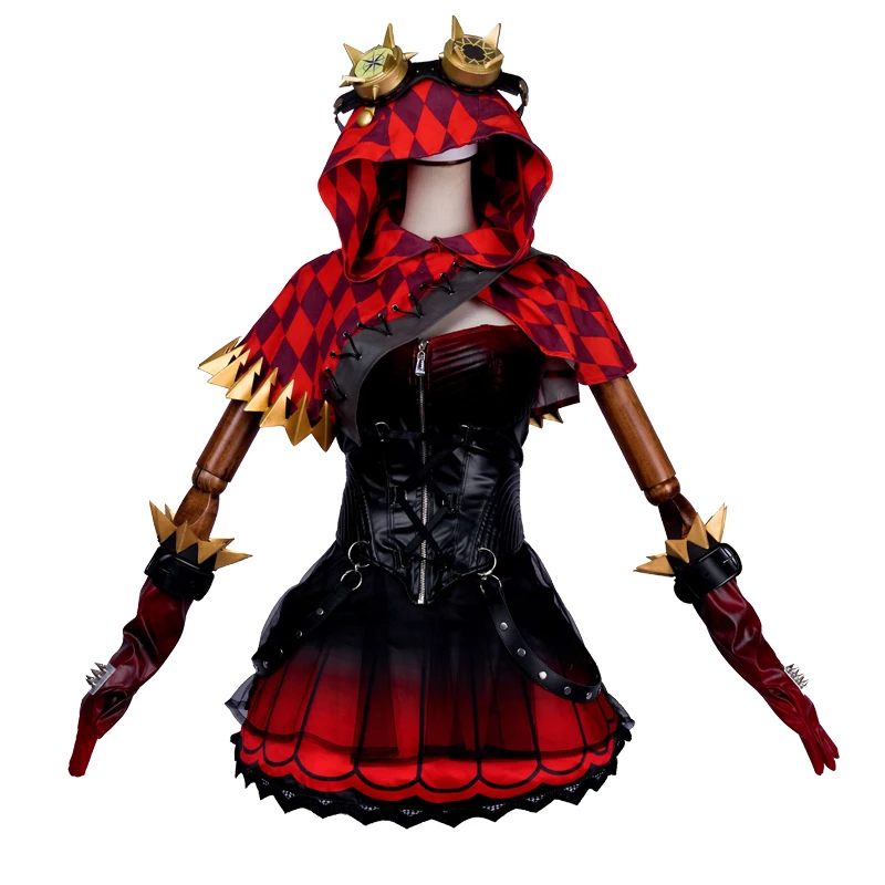 

Game Identity V Tracy Reznik Cosplay Costumes Machinist Little Red Riding Hood Uniform Dress Full Set Female Role Play Clothing