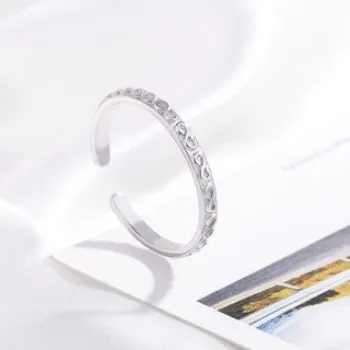 

European and American fashion atmospheric lady ring personality retro simple opening ring anti-allergy R2032