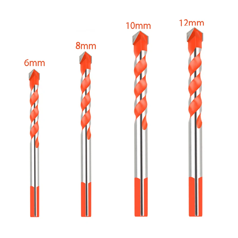 

Professional multi-function drill bit for glass, concrete, ceramic tile, metal, etc. Drilling 6\8\10\12mm drill bit set