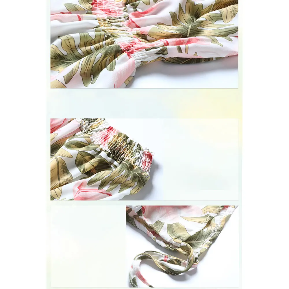 Комбинезон Jocoo Jolee женский с цветочным принтом Свободный Повседневный Пляжный