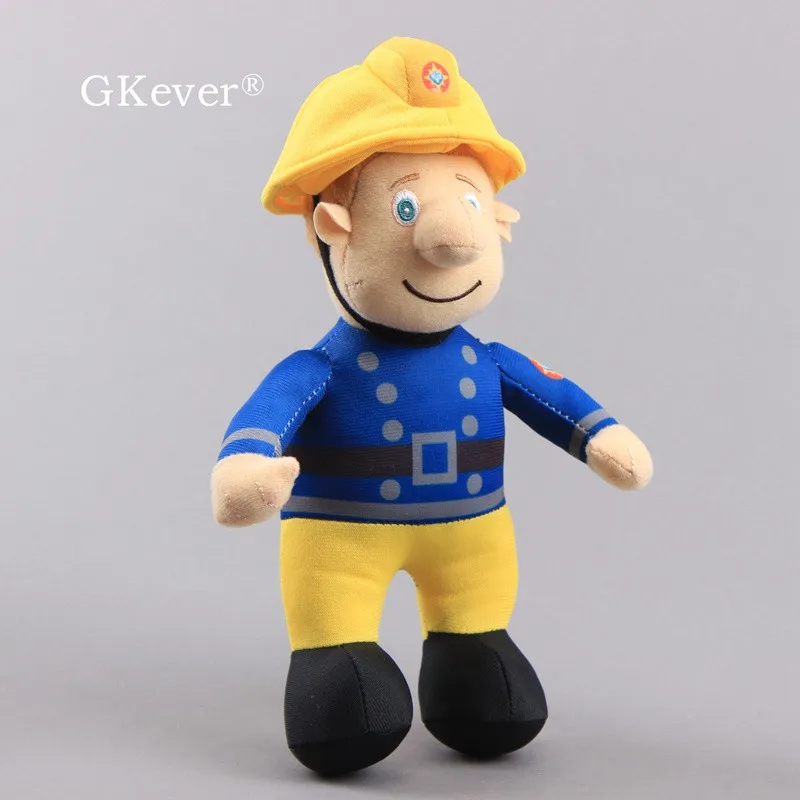 Peluche de bombero Sam para ni&ntilde;os, mu&ntilde;eco de peluche de bombero, almohada suave, regalo de Navidad, 24 cm-1