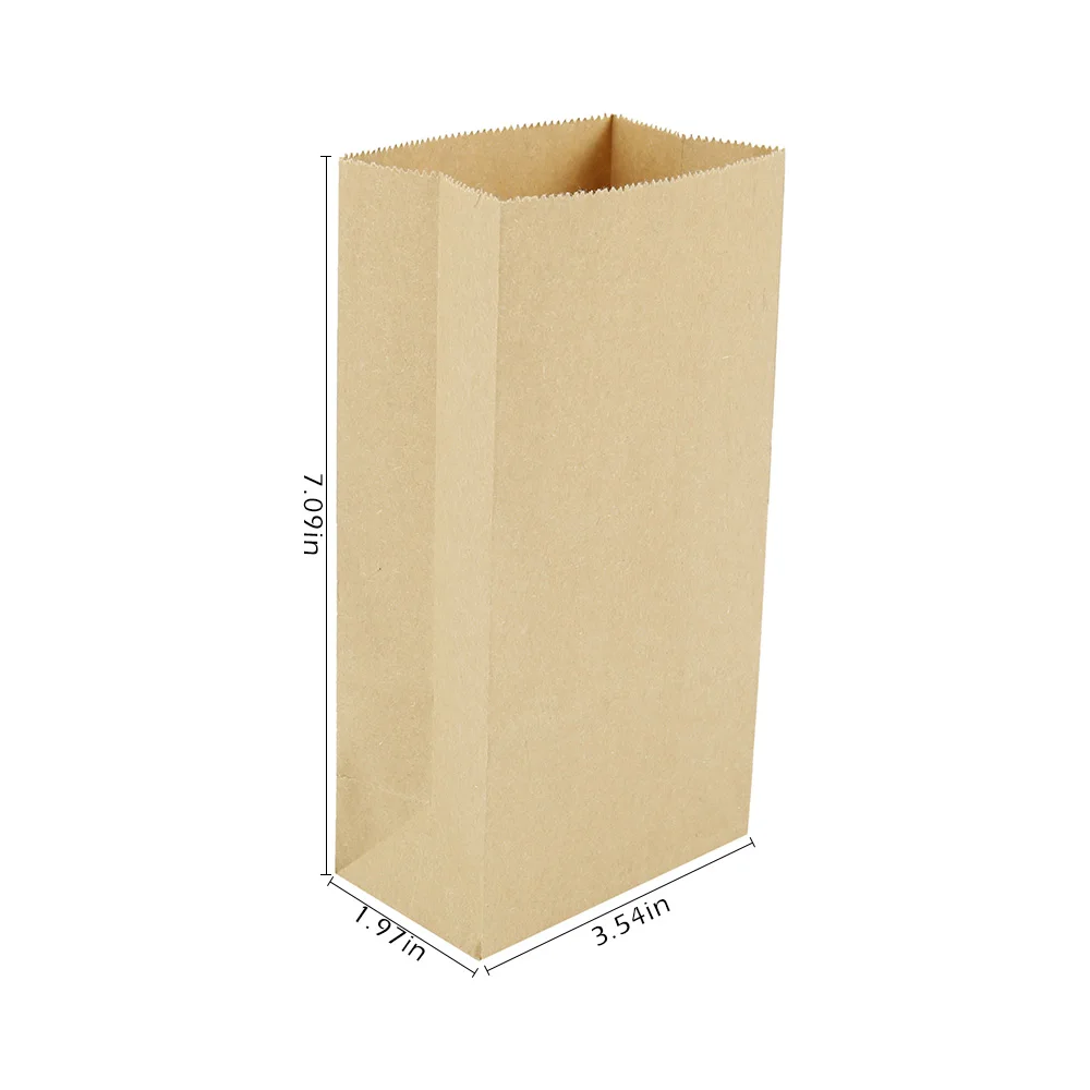 

50pcs Kraft Bags Treat Kids or Guests Gift Bag Dot Bags for Wedding Birthday New Year Party Favors Supplies Gifts Packing Paper