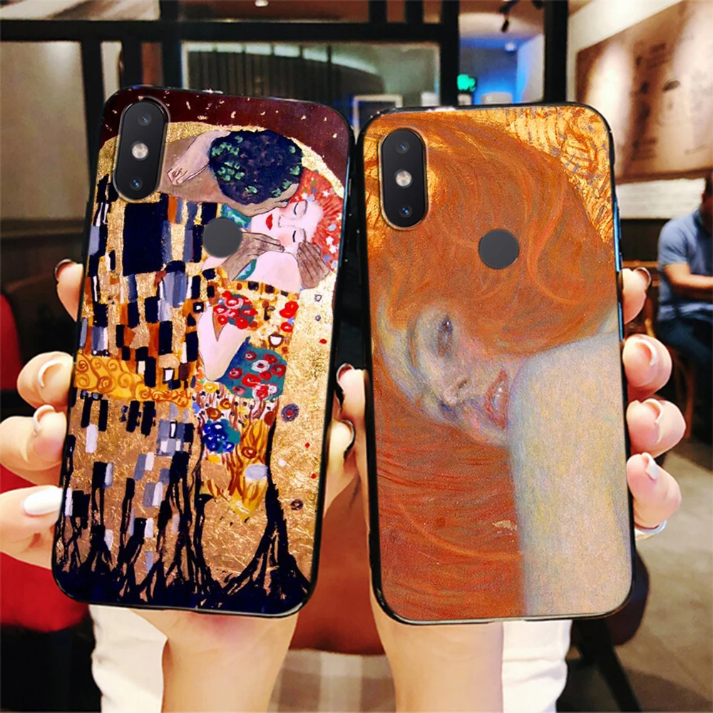 Мягкий ТПУ чехол Z116 Kiss by Gustav Klim Golden Tears для Xiaomi Redmi 6 Pro 6A 7 7A 8 8A 9 9A 9C S2 силиконовый |