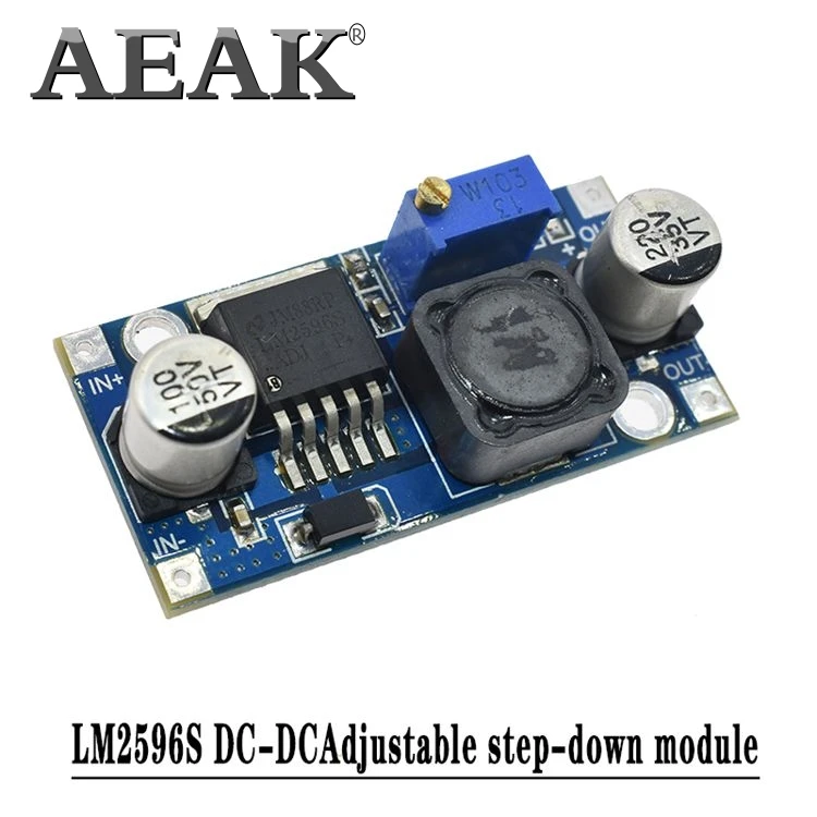 AEAK 1 шт. LM2596 LM2596S DC 4 5 40 в Регулируемый понижающий модуль питания новый высокое