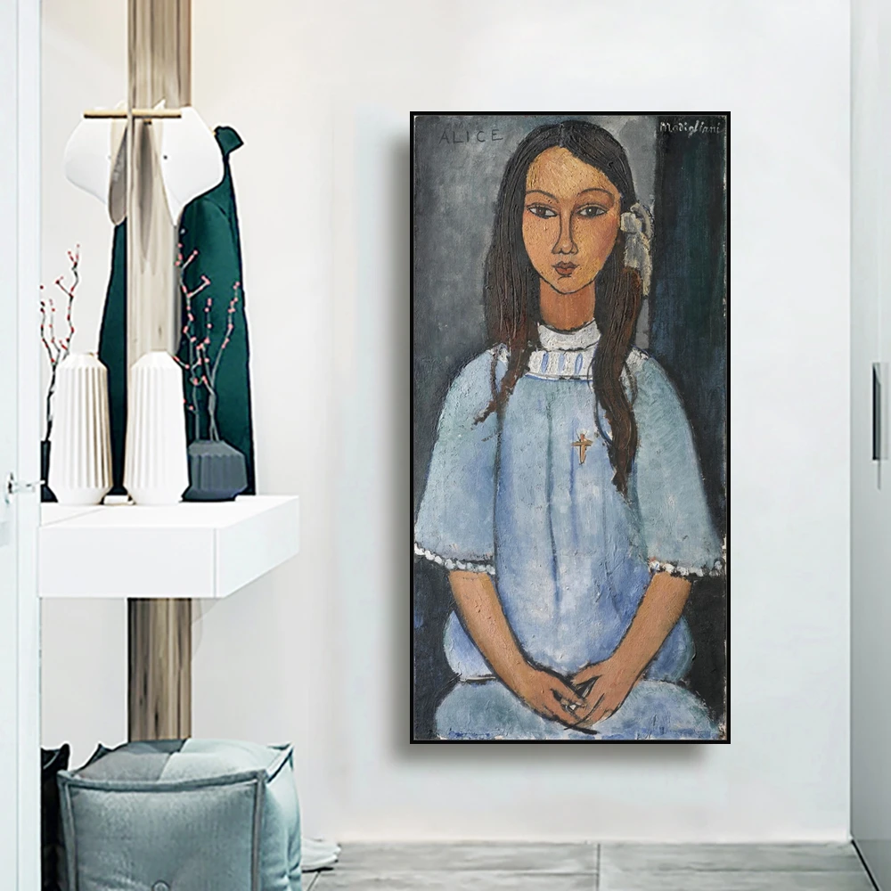 Alice by Amedeo Modigliani холст живопись каллиграфия постеры картинки настенные