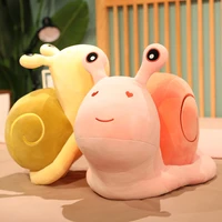 new 20 60cm kawaii animal plush cute snail doll toys peluche comfort soft pillow juguetes home decoration baby room child gifts