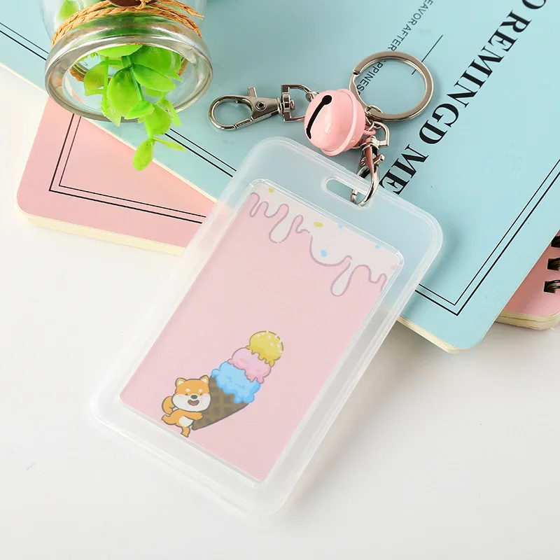 Cute Cartoon Child Kids Bus Card Holder Wallet Business Bank Credit ID Holders Cover Work Badge Key Ring Bag | Багаж и сумки