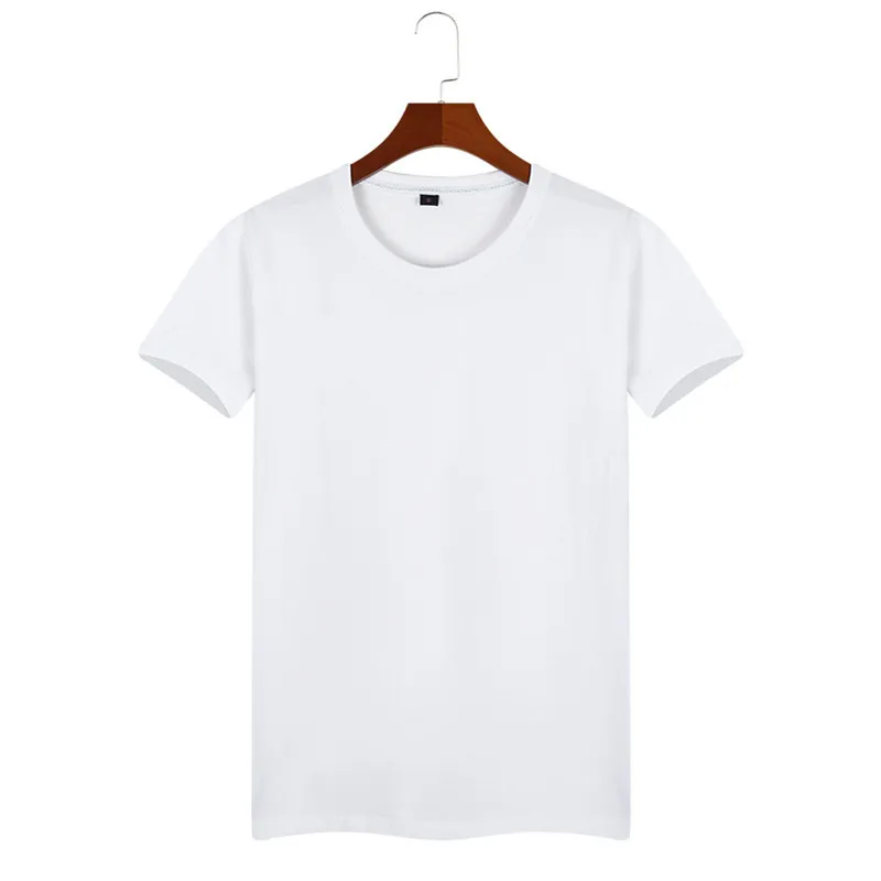 

Мужская футболка с коротким рукавом L-образной формы, белая хлопковая Футболка с простым принтом, лето 2018
