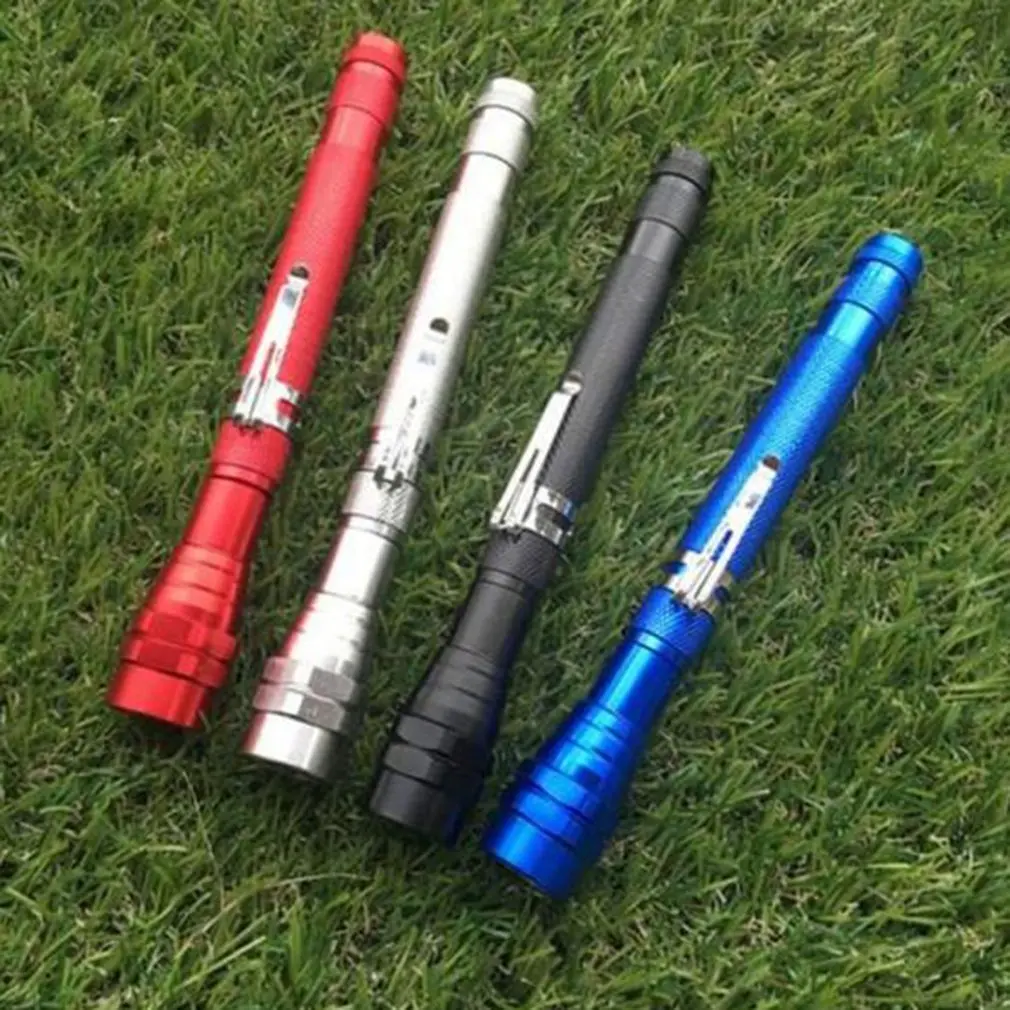Portable Size 3Led Telescopic Flexible Torch Magnetic Light Pick Up Tool Lamp Pickup Flashlight With Clip Magnet | Лампы и освещение