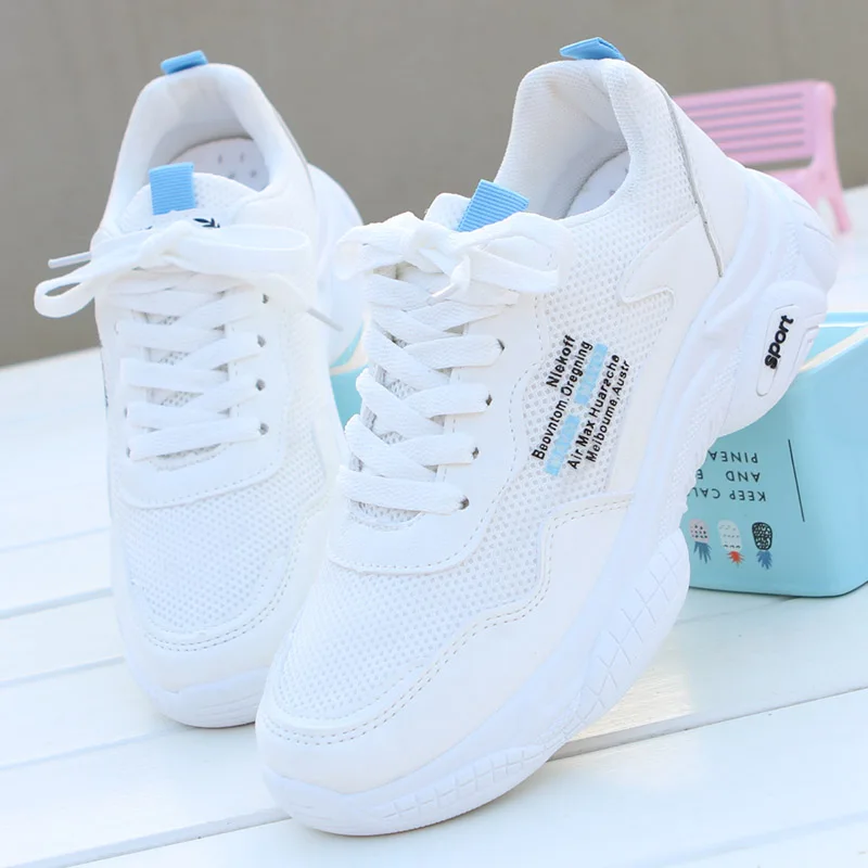 Ins/Повседневная Спортивная обувь из сетчатого материала Новинка 2019 года Женская