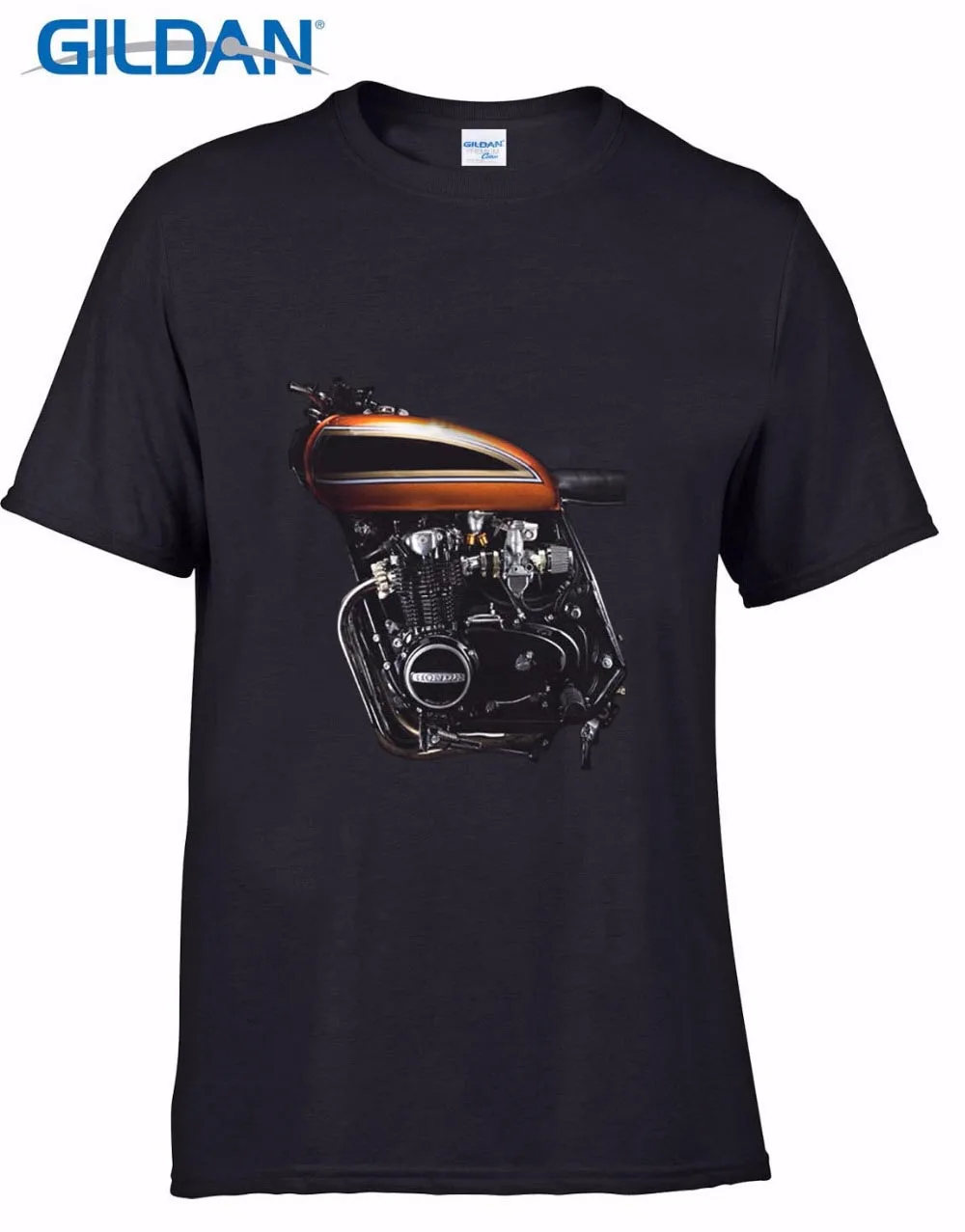 

2019 Summer Men'S 100% Cotton Basic Style Hip Hop O Neck T Shirt Motorcycle Fans Cool T-Shirt Men'S Size: S-To-XXXL Tee shirt