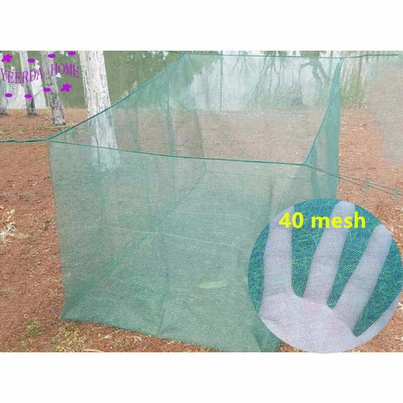 40 mesh Большой размер, утолщенный чехол для выращивания аквакультуры, сетчатая клетка для защиты от побега для угря, краба, пиявки, рыбы, Фрая - Цвет: 40 mesh