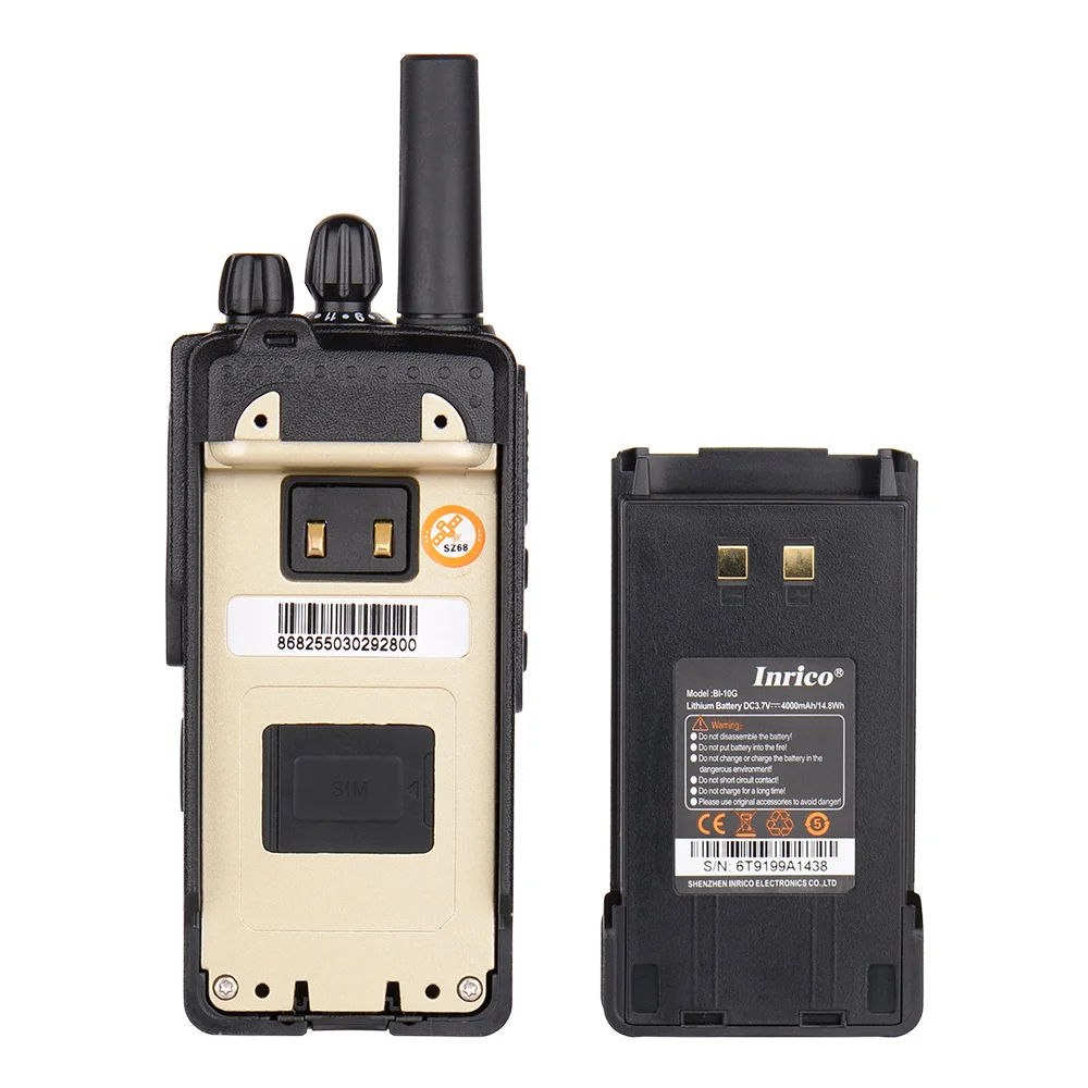 Inrico T199 Zello app 3G portable talk radio poc walkie talkie Gps GSM WCDMA long range walkie talkies bluetooth intercom enlarge