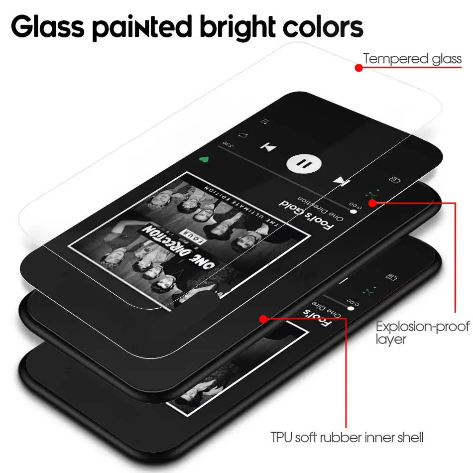 

Art Painting Music Poster Player Glass Case for Xiaomi Redmi Note 9S 8 7 Mi Poco X3 NFC 8T 10 Lite 9T 9 10T Pro CC9E 9C Cover