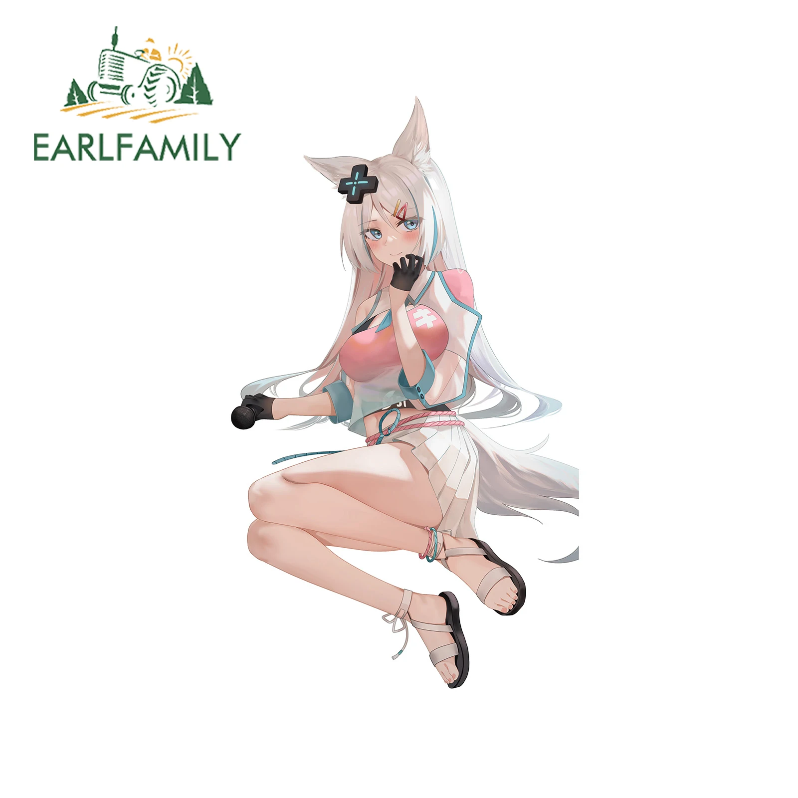 EARLFAMILY 13 см x 7 6 для милых аниме-девушек Мультяшные автомобильные наклейки